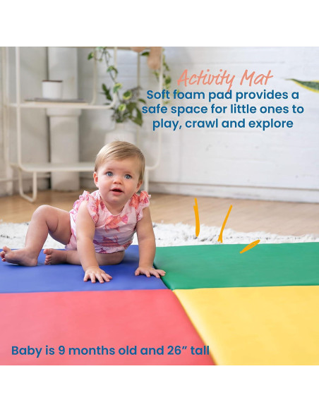 Alfombra de Actividad Plegable ECR4Kids 121.92x121.92 cm Variado