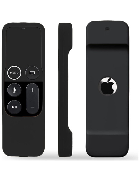 Funda de silicona TOKERSE para Siri Remote Apple TV 4K/HD - Negro