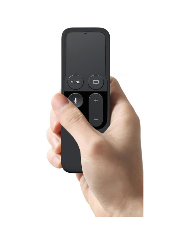 Funda de silicona TOKERSE para Siri Remote Apple TV 4K/HD - Negro