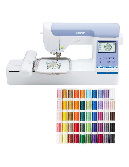Máquina de Bordar Brother PE900 con WLAN y Hilo 50 Colores