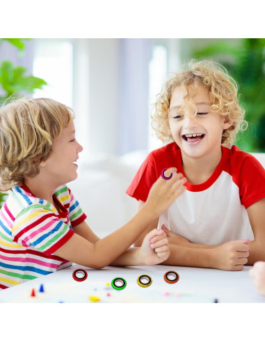 Anillos Sensoriales Antiestrés RBQXNW 12 Piezas para Niños