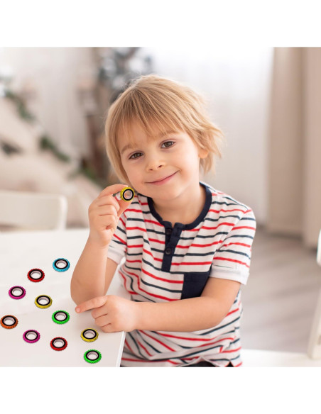Anillos Sensoriales Antiestrés RBQXNW 12 Piezas para Niños