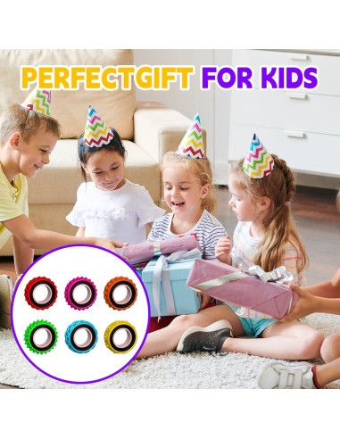 Anillos Sensoriales Antiestrés RBQXNW 12 Piezas para Niños