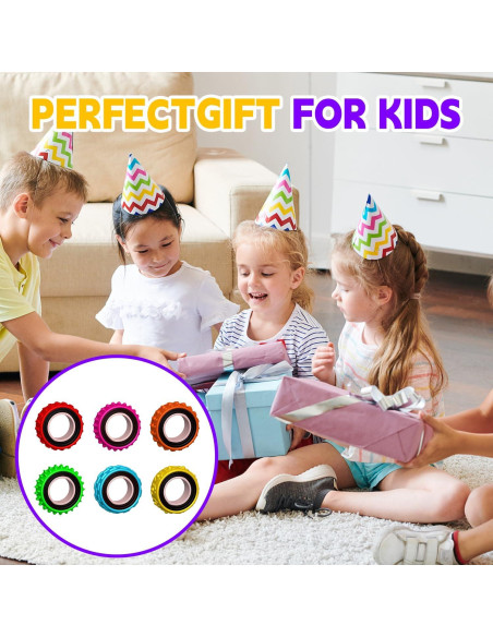 Anillos Sensoriales Antiestrés RBQXNW 12 Piezas para Niños