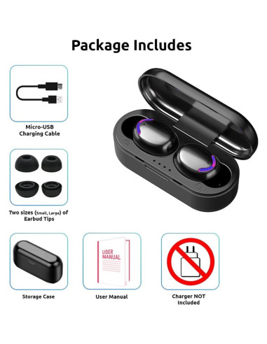 Auriculares Inalámbricos VOLT PLUS TECH F9 Mini Bluetooth 5.3 IPX7