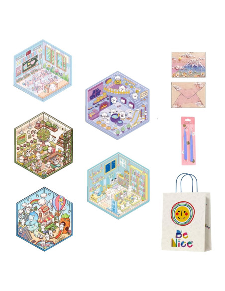 Set de Stickers 3D DIY Uppmeant - 5 Temas Creativos