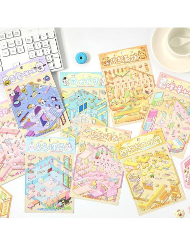 Set de Stickers 3D DIY Uppmeant - 5 Temas Creativos