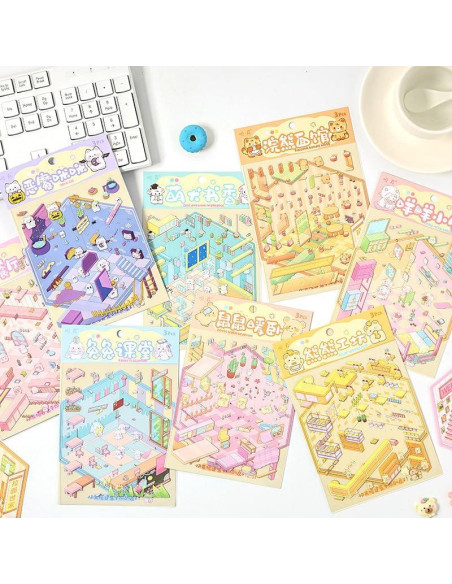 Set de Stickers 3D DIY Uppmeant - 5 Temas Creativos