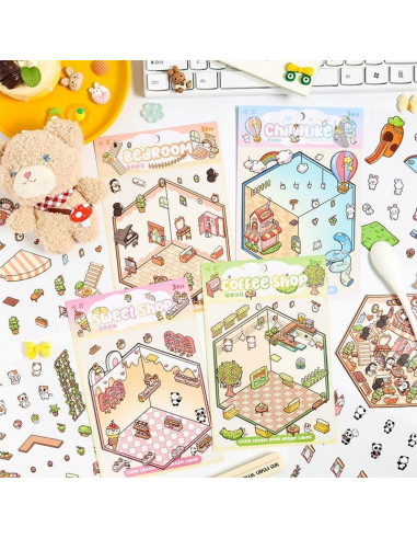 Set de Stickers 3D DIY Uppmeant - 5 Temas Creativos