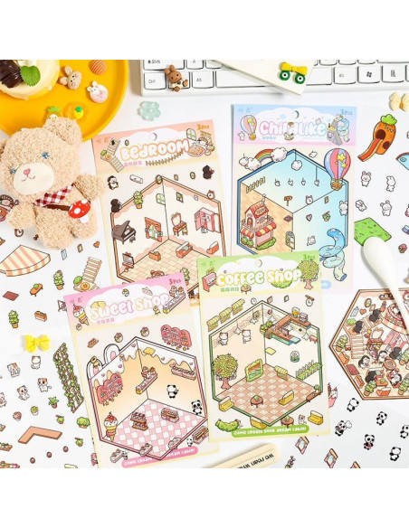 Set de Stickers 3D DIY Uppmeant - 5 Temas Creativos