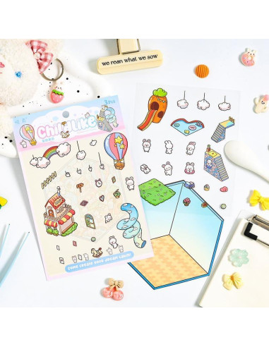 Set de Stickers 3D DIY Uppmeant - 5 Temas Creativos