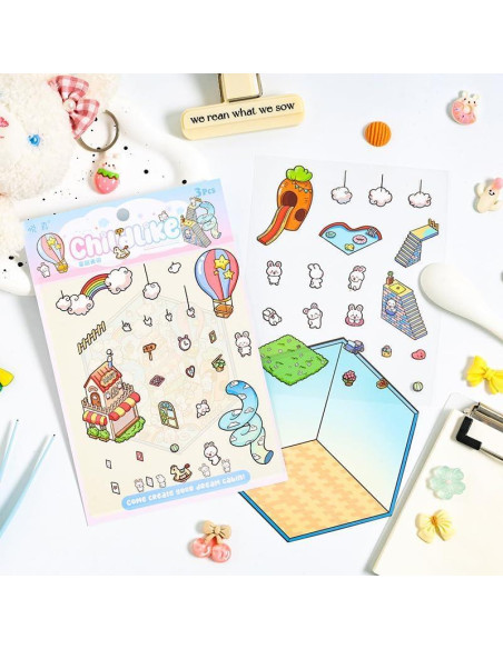 Set de Stickers 3D DIY Uppmeant - 5 Temas Creativos