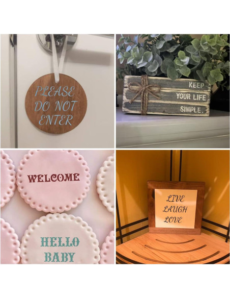 Plantillas de Letras y Números XANGEY - 22 Piezas 16x14 cm