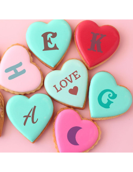 Plantillas de Letras y Números XANGEY - 22 Piezas 16x14 cm