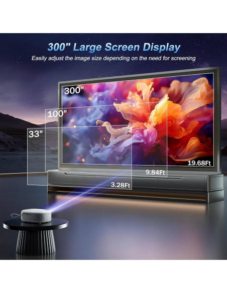 Proyector Portátil Agreago N1 HD 1080P 15000 Lúmenes WiFi 6