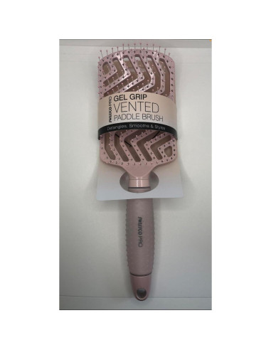 Cepillo de Pelo Ventilado Swissco con Gel Grip Rosa Ballet