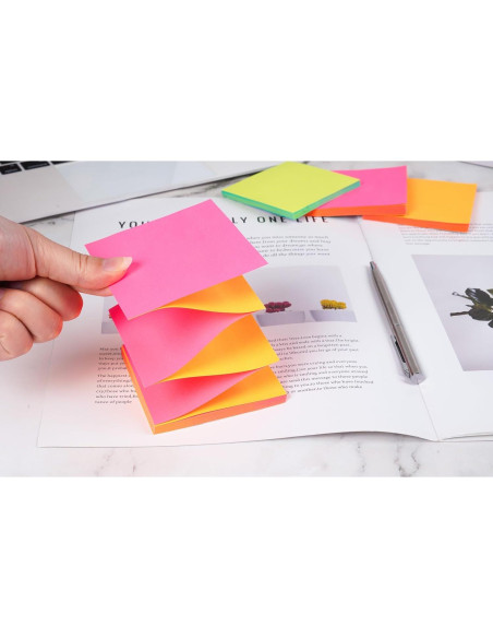Notas Adhesivas Pop Up TKTB 3x3 cm Color Alternado 18 Pads