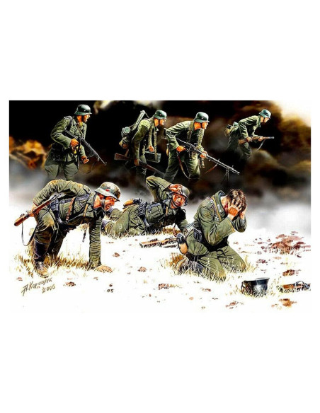 Kit de Modelismo Master Box 3518 Granaderos Panzer 1/35