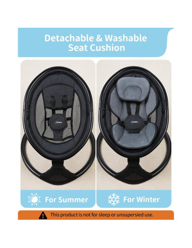 Columpio Eléctrico LAREX para Bebés 0-6 Meses 5 Velocidades