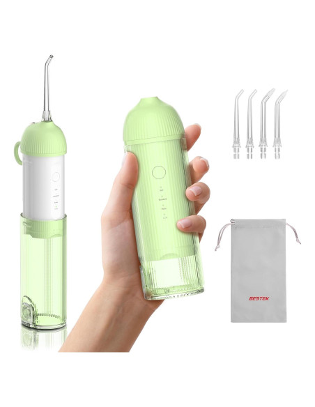 Irrigador Dental Portátil BESTEK BTCB150H Verde IPX7