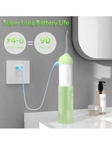 Irrigador Dental Portátil BESTEK BTCB150H Verde IPX7