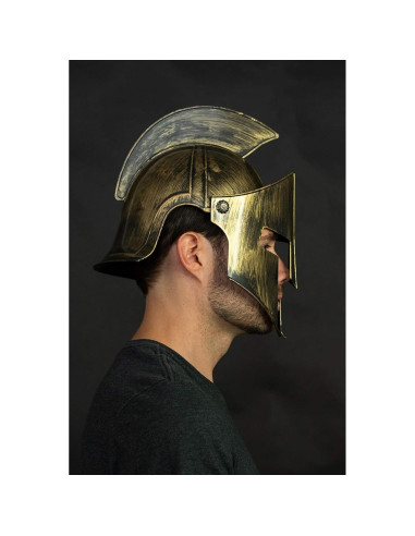 Casco de Gladiador Adulto Nicky Bigs Novelties Dorado