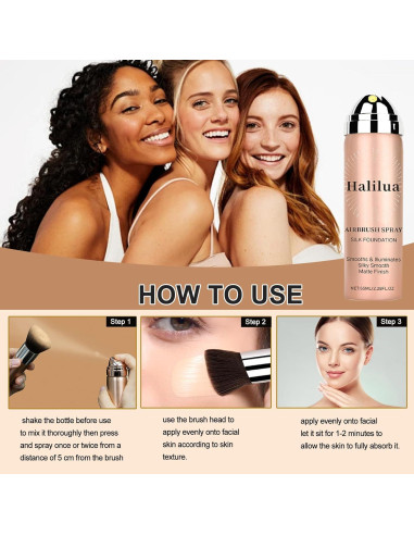 Spray Base de Maquillaje Airbrush Firstfly Beige 132g