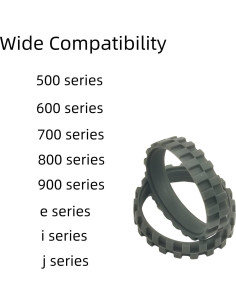 Neumáticos de Reemplazo Antideslizantes para iRobot Roomba - 2 Piezas 2