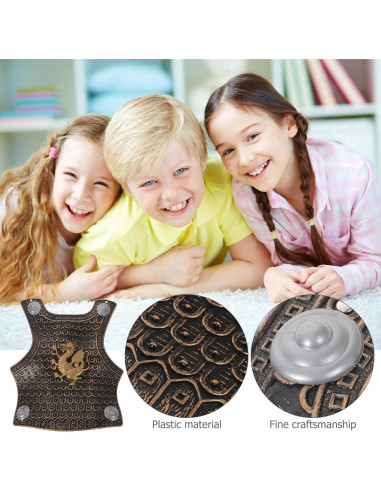 TOYANDONA Juguete Escudo Medieval para Niños 37.5x32cm 2pcs