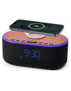 Reloj Despertador Bluetooth USCCE UE-268 - Carga Inalámbrica 10W