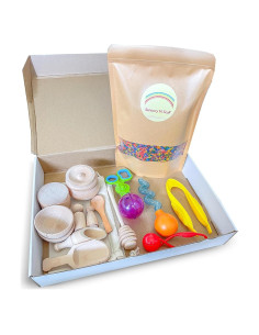 Set de Juego Sensorial 10 Piezas Arroz Arcoíris Sensory-N-Stuff