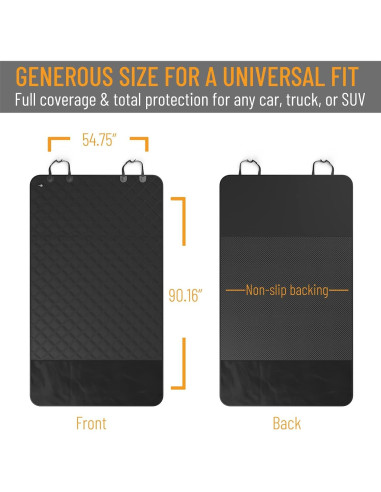 Forro de Carga Active Pets para Perros SUV - Negro, Antideslizante