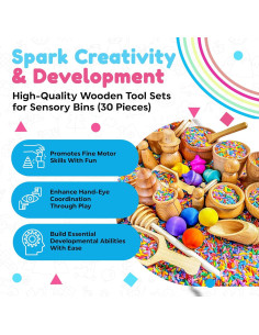 Set de Juego Sensorial 10 Piezas Arroz Arcoíris Sensory-N-Stuff 2