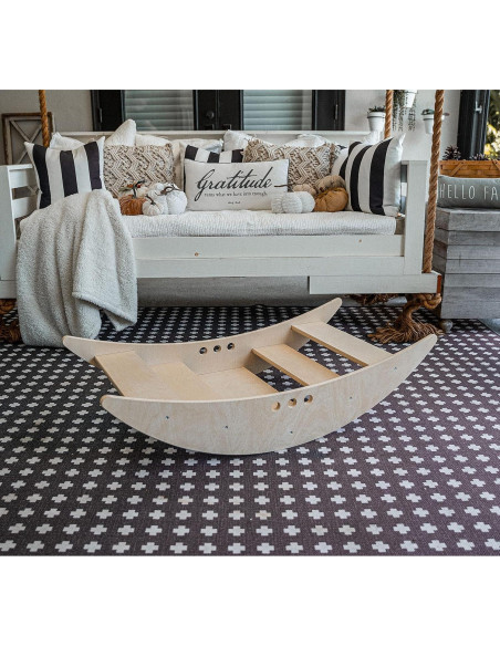 Avenlur Barco Mecedor y Escalador Montessori 2 en 1 120x60cm