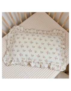 Funda de Almohada Muselina Algodón BuLuTu Estándar Floral