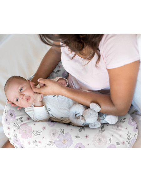 Funda de Almohada de Lactancia Sweet Jojo Designs Floral 63.5x43.8cm