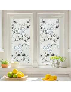 Película de Ventana Privada Bloss 30x200 cm Floral Esmerilada 2