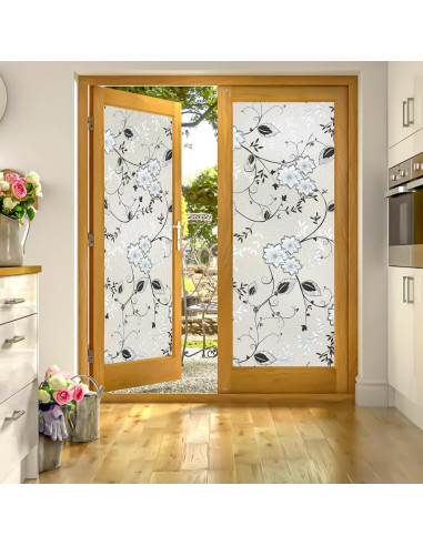 Película de Ventana Privada Bloss 30x200 cm Floral Esmerilada