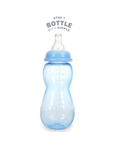 Botella Nuby Crece Conmigo 10 Oz (295 ml) Azul Sin Derrames