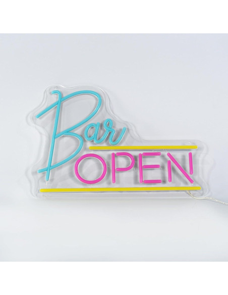 Luz de Neón LED NEONGRAND 16x27 cm Rosa y Azul para Bar