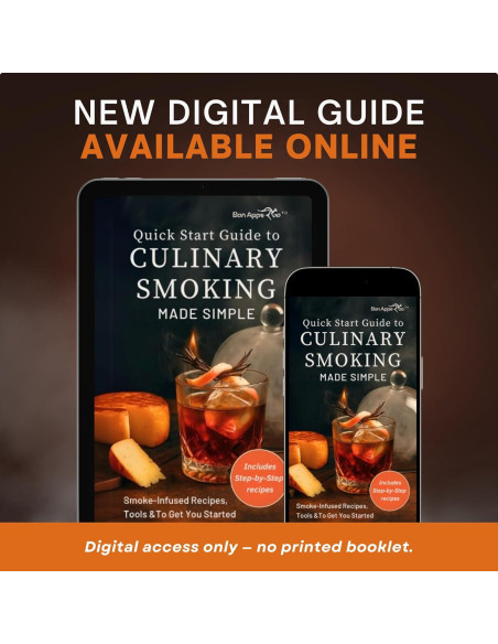 Caja de Ahumado Culinario Bon Apperoo con 2 Vasos y Astillas