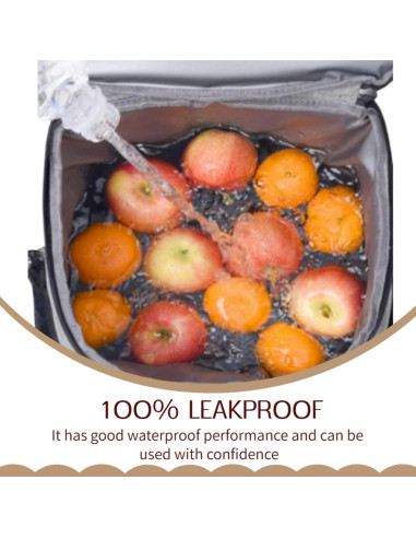 Mochila Cooler Aislada XINFULLWOL 21L Azul Gemstone Plegable