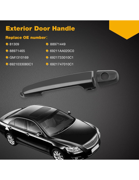 Mango de Puerta Delantero Izquierdo Gledewen para Toyota