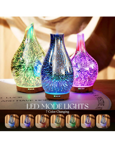 Difusor de Aceite Esencial Porseme 100ml Vidrio Aromaterapia