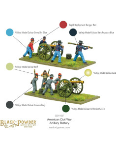Figuras de Artillería Warlord Games Black Powder 1:56 2