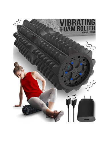 Rodillo de Espuma Vibrante Nordic Lifting 5 Velocidades 42cm