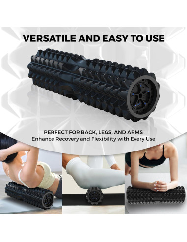 Rodillo de Espuma Vibrante Nordic Lifting 5 Velocidades 42cm