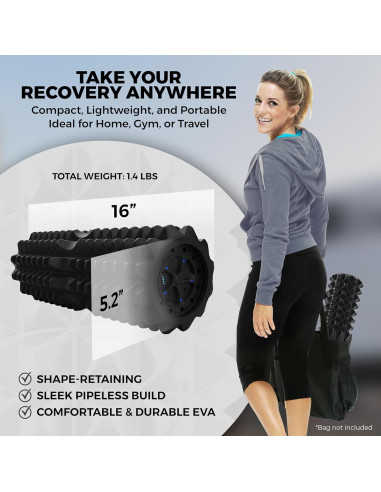 Rodillo de Espuma Vibrante Nordic Lifting 5 Velocidades 42cm