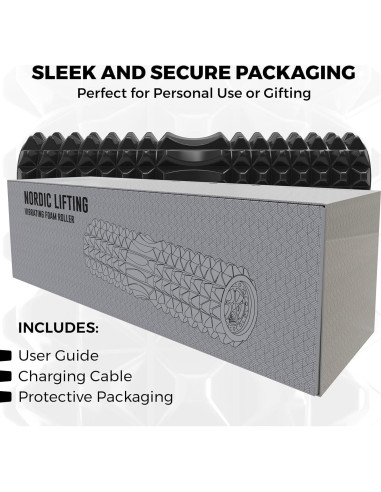 Rodillo de Espuma Vibrante Nordic Lifting 5 Velocidades 42cm