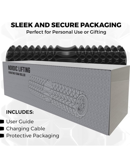Rodillo de Espuma Vibrante Nordic Lifting 5 Velocidades 42cm